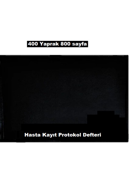 Sert Kırtasiye Hasta Kayıt Protokol Defteri 400 Yaprak 800 Sayfa