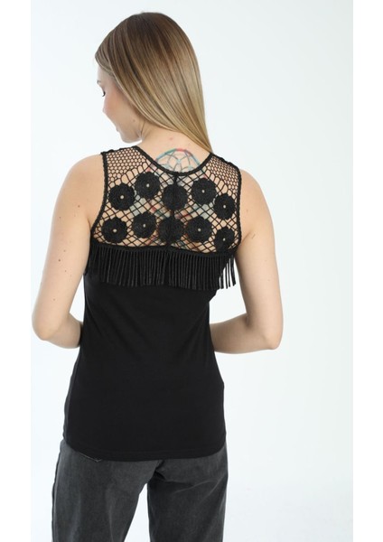 Polkan 2380 Modelli Güpürlü Bayan Atlet Beden-S/M
