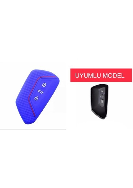 Golf 8 Uyumlu 2021+ Model Silikon Anahtar Koruma Kılıfı