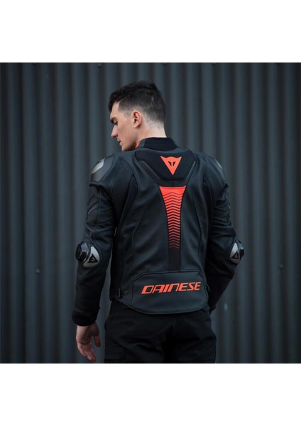 Super Speed 4 Black Matt Fluo Red Deri Ceket indirimleri