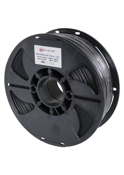 Hyper Abs Filament Siyah 1.75 mm 1kg Standart