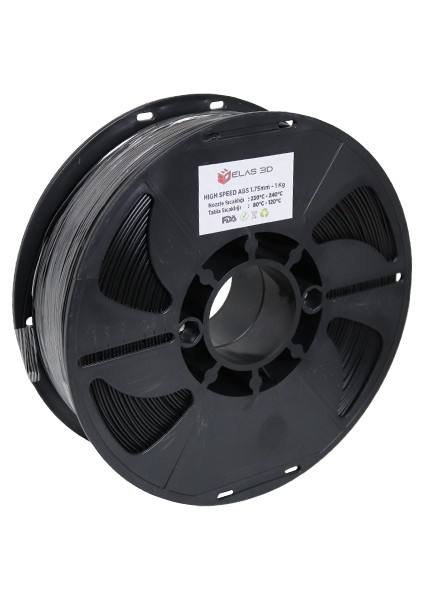 Hyper Abs Filament Siyah 1.75 mm 1kg Standart