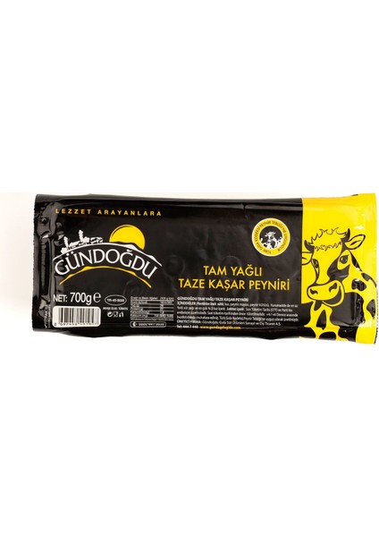 Taze Kaşar Peyniri 700 gr 4'lü