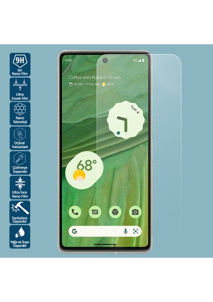 Google Pixel 8 Ultra Şeffaf Nano Ekran Koruyucu Film