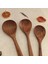 Ahşap Tahta Servis ve Sunum Kaşığı Seti - El Yapımı - Ceviz Ağacı 4