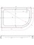 Oval Asimetrik Monoblok Duş Teknesi 70*100 3