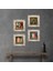 Kaplumbağa Terbiyecisi, İki Müzisyen Kız, Halı Tüccarı, Satranç Taş Duvar Tablosu Çerçeveli Duvar Dekoru 4 Parça Tablo Seti Wall Art T4-07 1