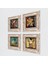 Van Gogh, Gustav Klimt, Claude Monet, Fenerler Tablosu Taş Duvar Tablosu Çerçeveli Duvar Dekoru 4 Parça Tablo Seti Wall Art T4-19 2