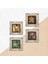 Van Gogh, Gustav Klimt, Claude Monet, Fenerler Tablosu Taş Duvar Tablosu Çerçeveli Duvar Dekoru 4 Parça Tablo Seti Wall Art T4-19 5