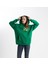 Unisex Oversize Ok Baskılı Kapşonlu Sweatshirt 2