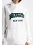 Unisex Oversize Brooklyn New York Baskılı Kapşonlu Sweatshirt 2