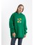 Pull The Hood Unisex Oversize Ok Baskılı Kapşonlu Sweatshirt 4