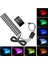 2 Adet LED Rgb Araba Iç Dekorasyon Şerit Işık Ses Kontrolü (Yurt Dışından) 1