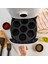 Silikon Airfryer Muffin Kek Kalıbı Siyah 1