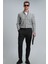 Lamira Erkek Basic Gömlek Comfort Slim Fit Gri 4