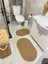Milda Jüt 2'li Banyo Paspası Çift Taraflı Kaymaz Yıkanabilir Banyo Paspas Takımı 40X60CM & 50X80CM 1