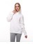 Beyaz Oversize Şardonlu Sweatshirt 3