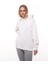 Beyaz Oversize Şardonlu Sweatshirt 4