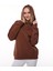 Kahverengi Oversize Şardonlu Sweatshirt 3