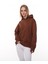 Kahverengi Oversize Şardonlu Sweatshirt 4