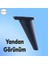 Regnum 6'lı Set Mobilya Tv Ünitesi Çekyat Koltuk Kanepe Destek Ayağı 16 cm Siyah Ayak M8 Civatalı 4