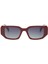Ds 2295 C 3 Dikdörtgen Bordo Kadın Güneş Gözlüğü 2