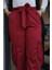 Kadın Bel Kuşaklı Kargo Cepli Pantolon BRC1403 Bordo 4