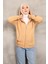 Bisküvi Kapüşonlu Üç İplik Şardonlu Sweatshirt 4