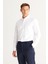 ALTINYILDIZ CLASSICS Erkek Beyaz Slim Fit Dar Kesim Düğmeli Yaka Pamuklu Gabardin Gömlek 5