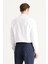 ALTINYILDIZ CLASSICS Erkek Beyaz Slim Fit Dar Kesim Düğmeli Yaka Pamuklu Gabardin Gömlek 6