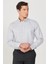 ALTINYILDIZ CLASSICS Erkek Gri Slim Fit Dar Kesim Düğmeli Yaka Armürlü Gömlek 1