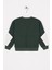 Erkek Çocuk Haki Renkli Cepli Kolları Yamalı Sweatshirt 2