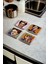 Frida Kahlo Art Temalı Doğal Taş Traverten Bardak Altlığı 4 Lü Set 1
