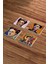 Frida Kahlo Art Temalı Doğal Taş Traverten Bardak Altlığı 4 Lü Set 3