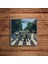 The Beatles Müzik Grubu Doğal Taş Traverten Bardak Altlığı 4 Lü Set 2