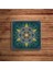 Sri Yantra, Yaşam Çiçeği, Metatron Doğal Taş Traverten Bardak Altlığı 4 Lü Set 3