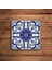 Mavi Tile Desen Doğal Taş Traverten Bardak Altlığı 4 Lü Set 3