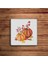 Pumpkin Fall, Bal Kabağı Sonbahar Temalı Doğal Taş Traverten Bardak Altlığı 4 Lü Set 2