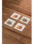 Pumpkin Fall, Bal Kabağı Sonbahar Temalı Doğal Taş Traverten Bardak Altlığı 4 Lü Set 3