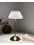 Dekoratif Kristal Şarjlı Yelpaze Gold LED Abajur, Masa Lambası, Dokunmatik 3 Renk Modu 2