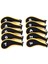 10X Neopren Golf Demir Başörtüsü Golf Kulübü Golf Sopası Kılıfı Koruyucu Eğitim Için Sarı ve Siyah (Yurt Dışından) 3