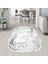 Dekoratif Özel Tasarım Yıkanabilir,ince, Kaymaz Tabanlı, Modern Halı 3