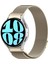 Galaxy Watch 6 Classic 43 / 47 mm Tam Uyumlu Mıknatıslı Hasır Metal Örgü Kordon Kayış Orijinal Pim 3
