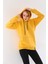 Kapüşonlu 3 Iplik Şardonlu Kanguru Cepli Bayan Sweatshirt 2