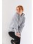 Kapüşonlu 3 Iplik Şardonlu Kanguru Cepli Bayan Sweatshirt 4