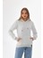 Kapüşonlu 3 Iplik Şardonlu Kanguru Cepli Bayan Sweatshirt 1