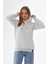Kapüşonlu 3 Iplik Şardonlu Kanguru Cepli Bayan Sweatshirt 2