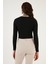 Dar Kesim Bürümcük Kumaş Fitilli Crop Bluz Kadın Bluz 5865416 5