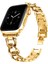 Apple Watch 38 40 41 mm Seri 10-42mm Seri 9/8/se/7/6/5/4/3/2/1 Paslanmaz Çelik Metal Kordon 1