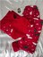 Kırmızı Christmas Noel Polar Pijama Takımı 4